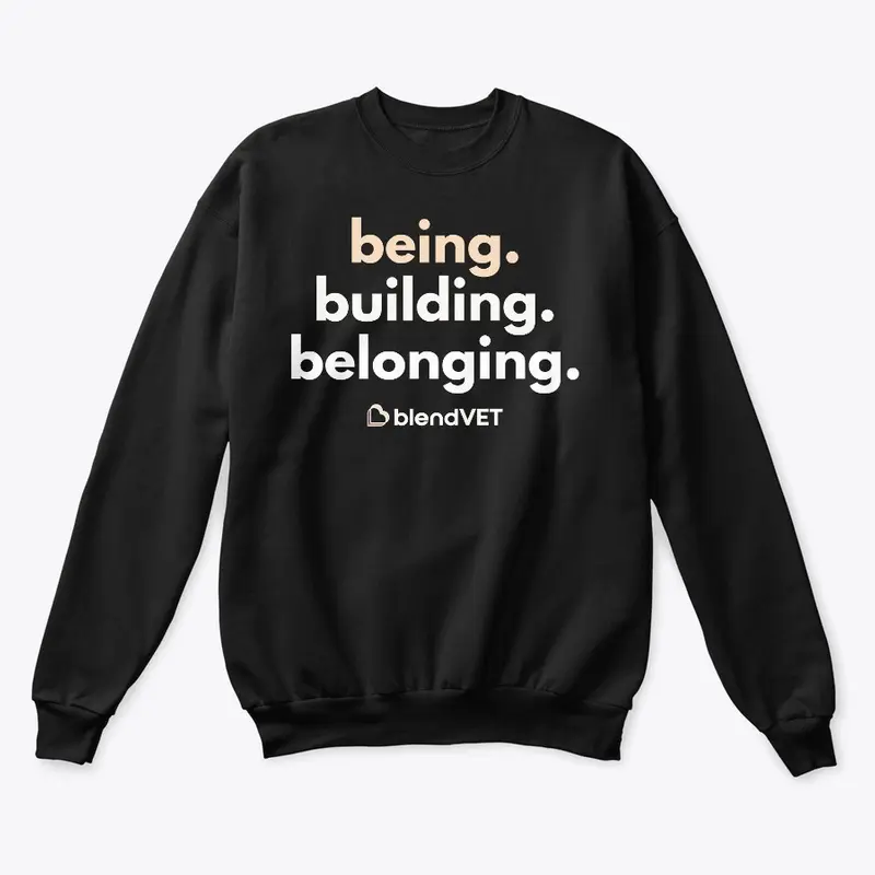 Being. Building. Belonging. (Dark Mode)